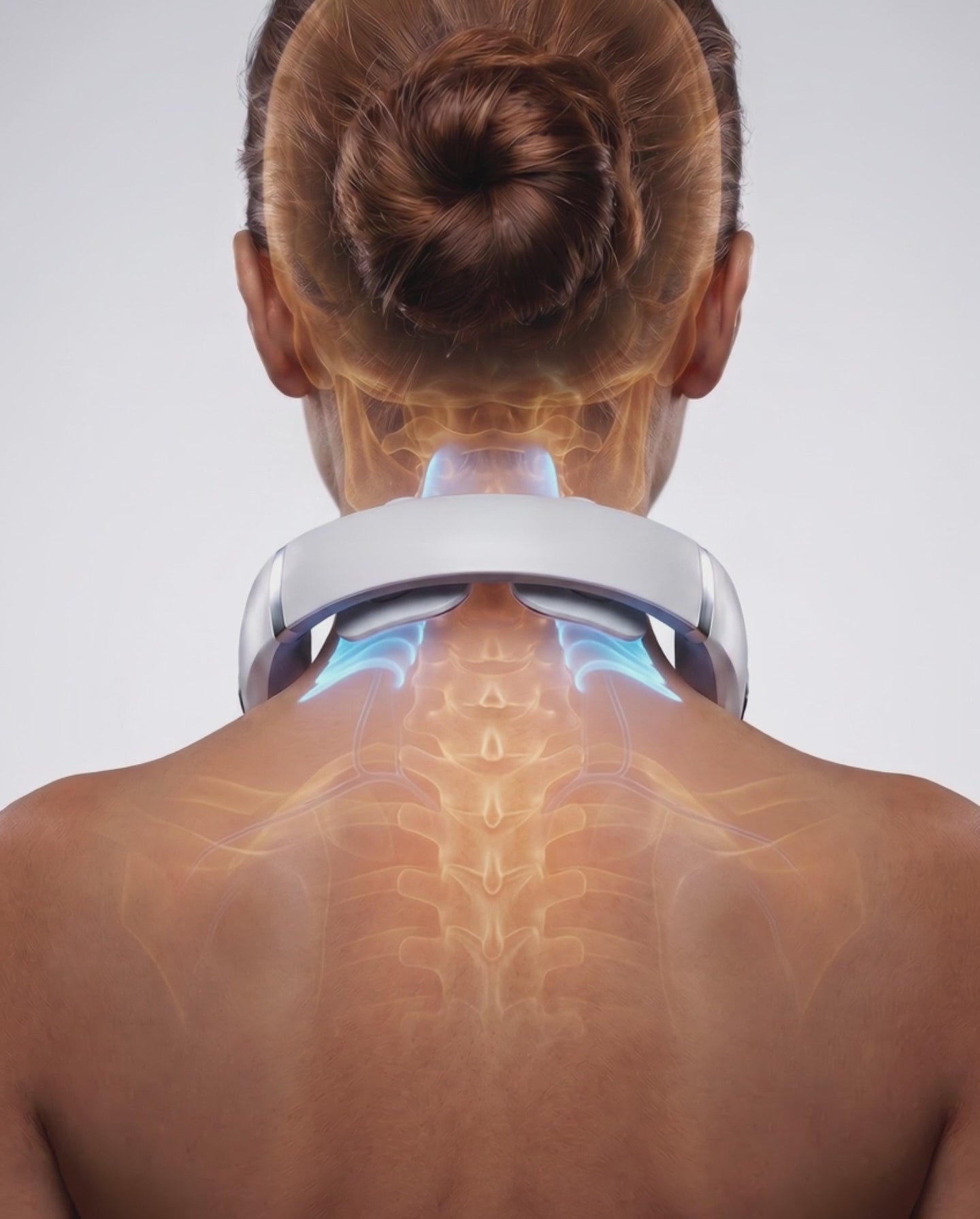 Cargar video: Los impulsos eléctricos del Masajeador Cervical CORPOREN penetran directamente en el músculo, estimulando las fibras que acumulan la tensión. No es una sensación superficial — es el músculo respondiendo, liberando, soltando. La misma tecnología que usan los fisioterapeutas, ahora en tu cuello, desde tu casa.